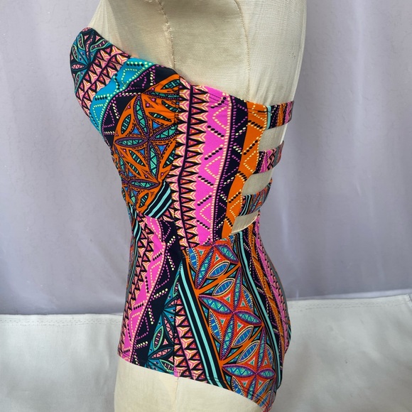 Hobie Treasure Strapless One Piece Swimsuit Junior's Sz M - Picture 5 of 16